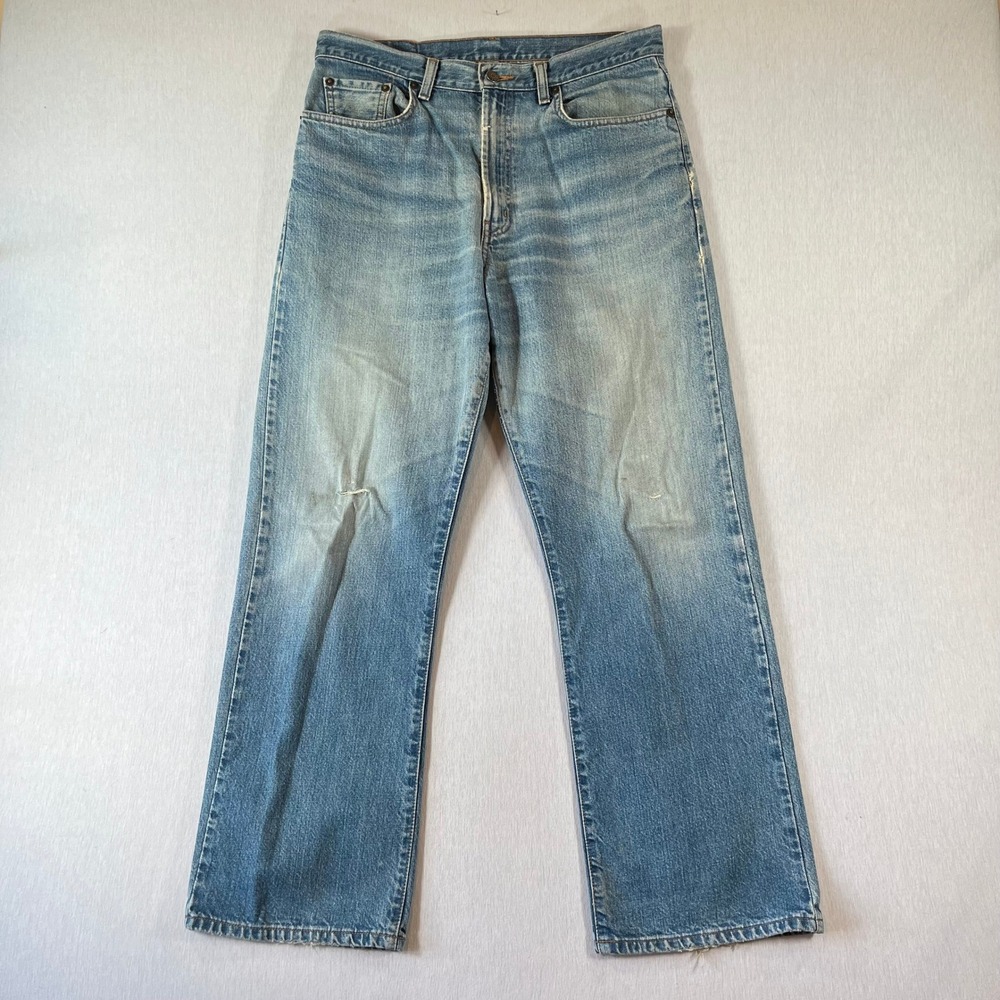 Polo Ralph Lauren Jeans Mens 31x30 Country Fit Light Wash Distressed Straight
